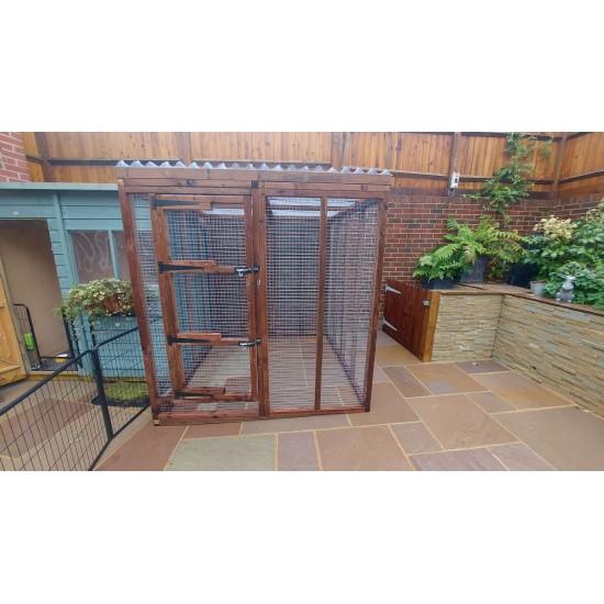 Rabbit Chicken Cat enclosure 6FT x 6FT waterproof 16G run